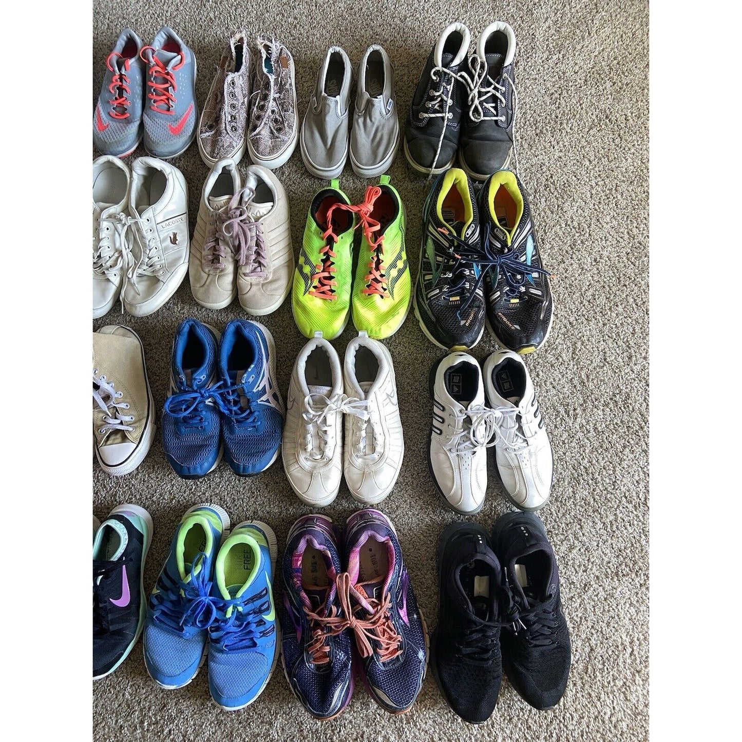 Wholesale Reseller Lot 15 Shoes Nike Adidas Vans Puma Cleats Kids Womens Mens