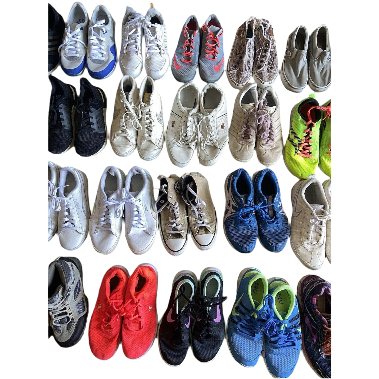 25 Pairs Sneakers Nike Adidas Vans Converse ASICS Puma Wholesale