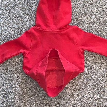 Puma kids, toddler sweatshirt, hoodie, red cotton size 12 months