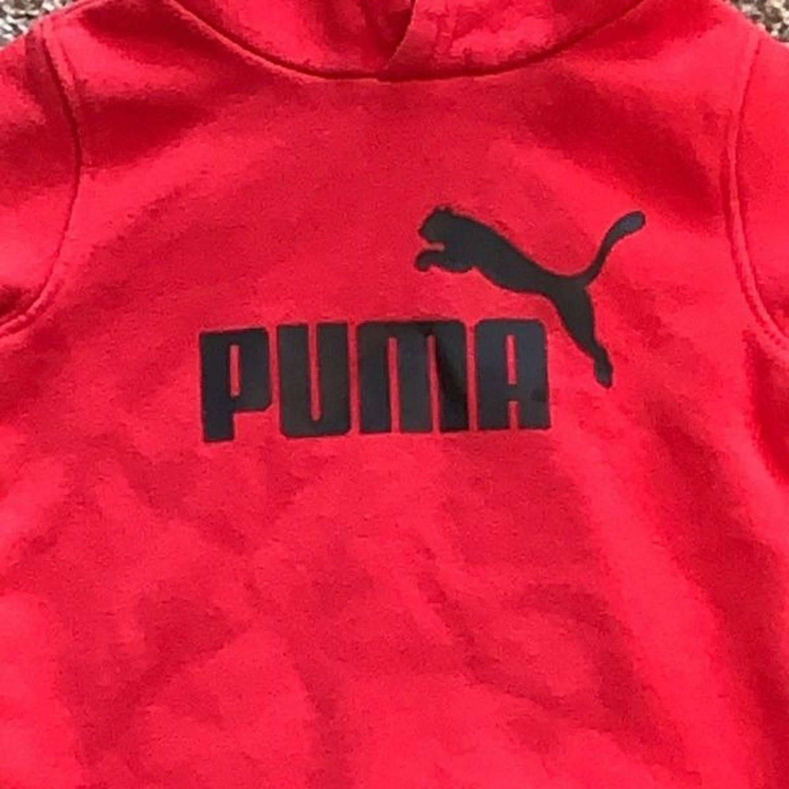 Puma kids, toddler sweatshirt, hoodie, red cotton size 12 months