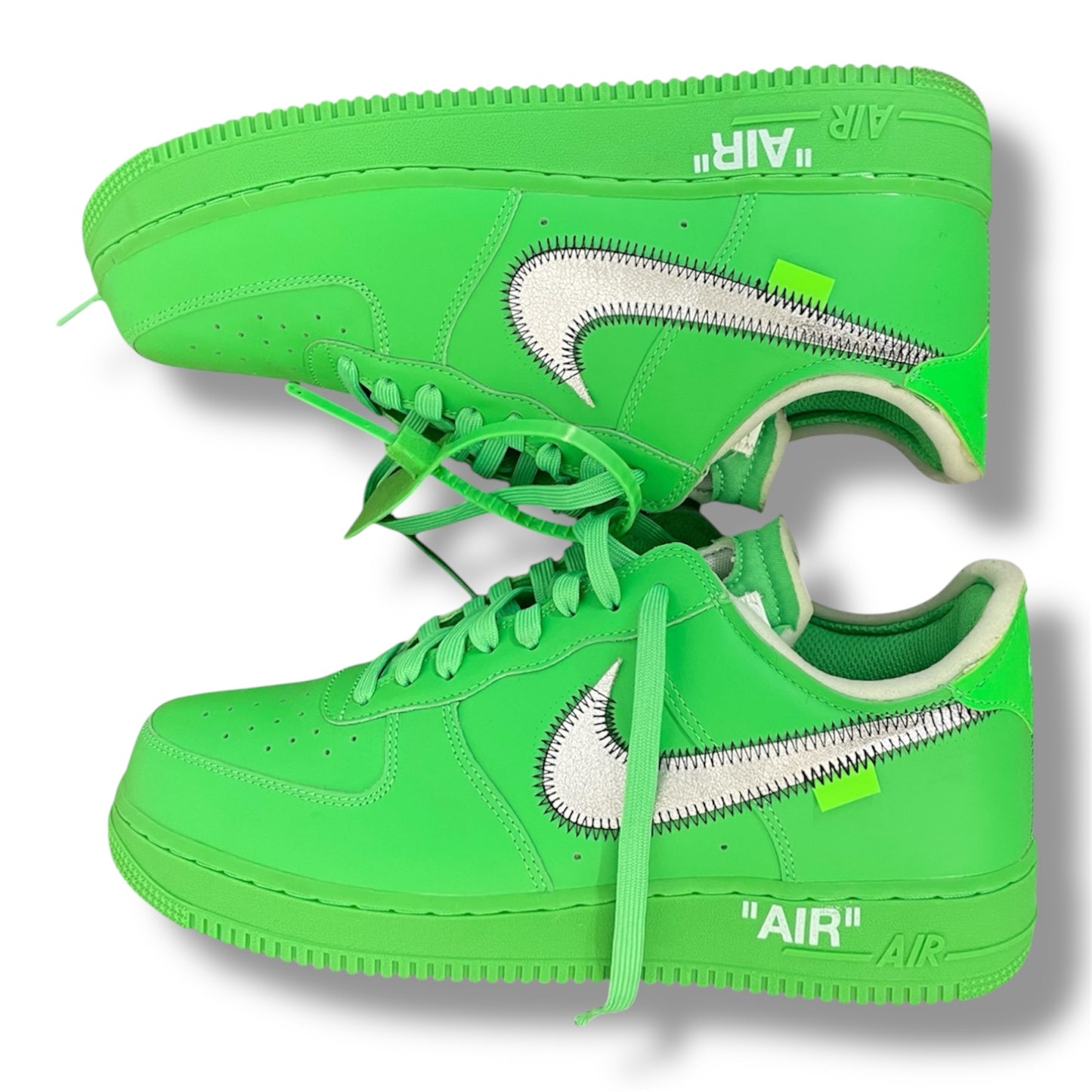 OFF WHITE AIR FORCE 1 GREEN DX1419-300 Size 11 - Pre-loved