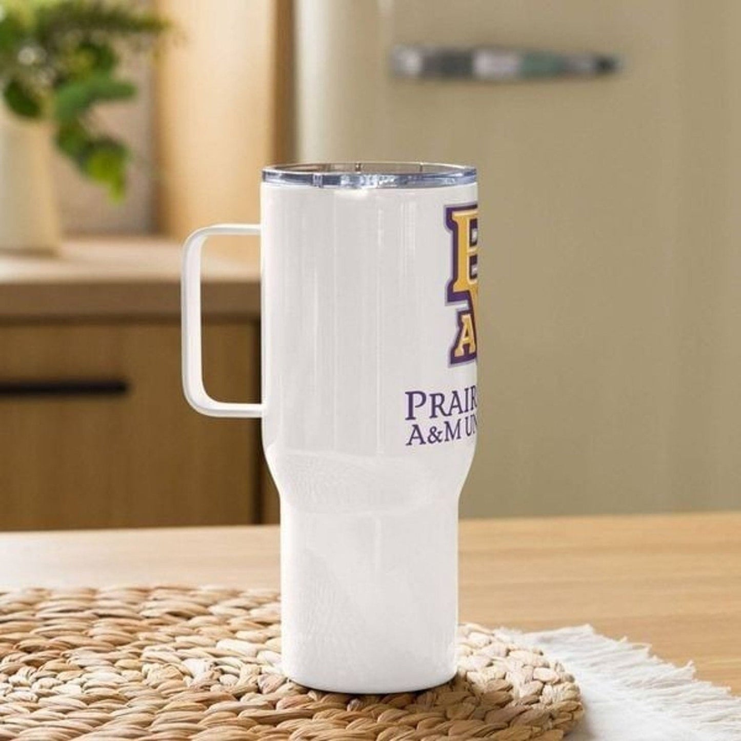 Prairie View A&M HBCU Life TV Travel mug with a handle