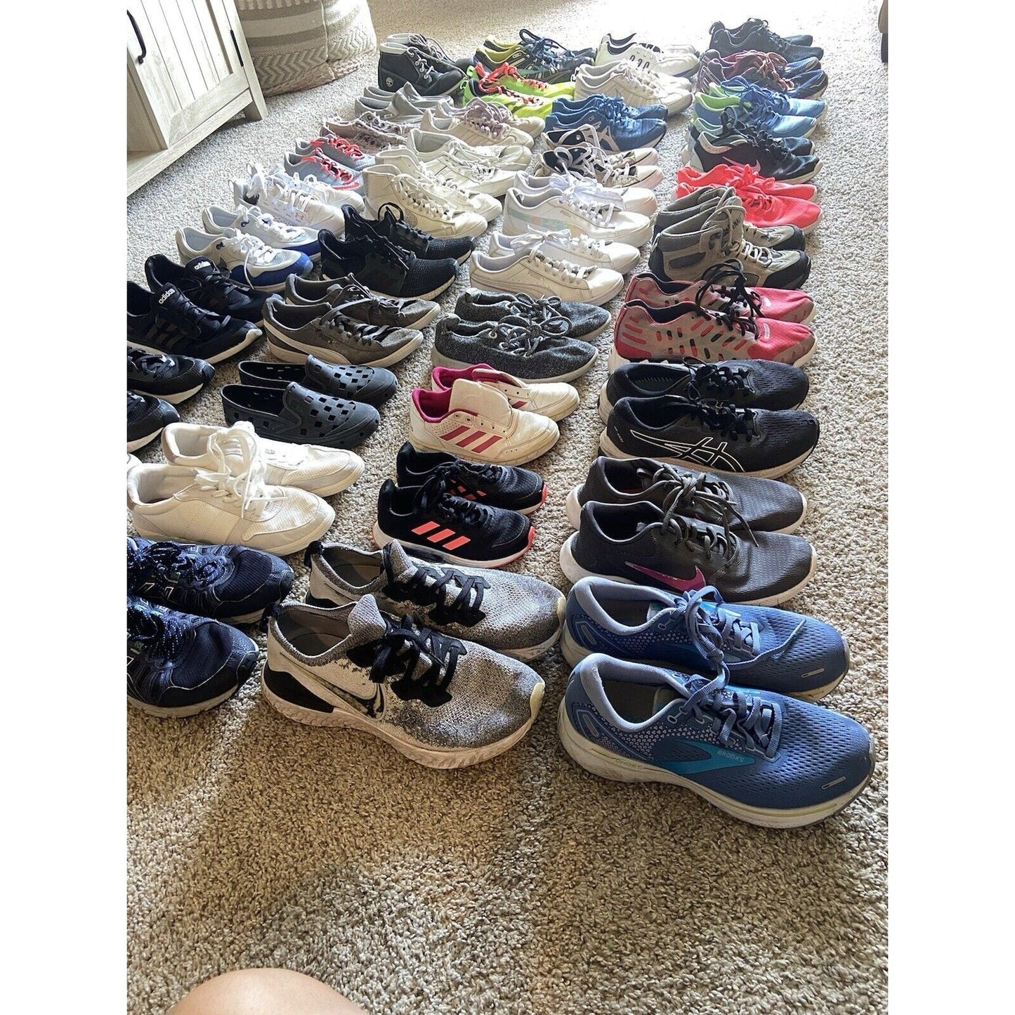 Wholesale Lot 15 Sneakers Nike Adidas Vans Asics Puma Cleats Kids