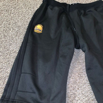 Adidas NBA Golden State Warriors Official Team Issue Basketball Shorts Black L