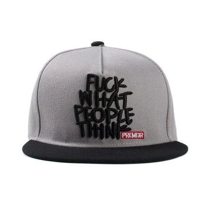 F*** What People Think Embroidery Trucker Caps Cotton Snapback Hat