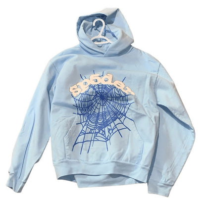 sp5der hoodie sky blue large new with tags