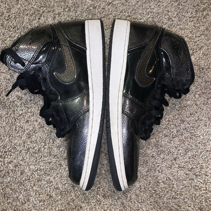 Nike Air Jordan 1 Retro High Black Patent Leather Anti-Gravity Machines Size 7