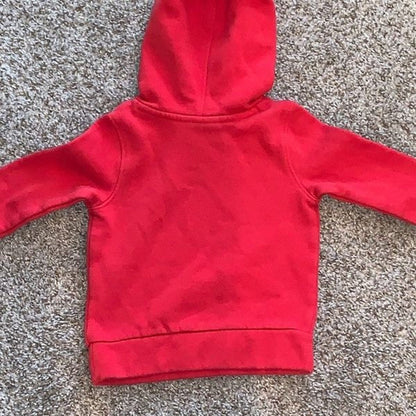 Puma kids, toddler sweatshirt, hoodie, red cotton size 12 months